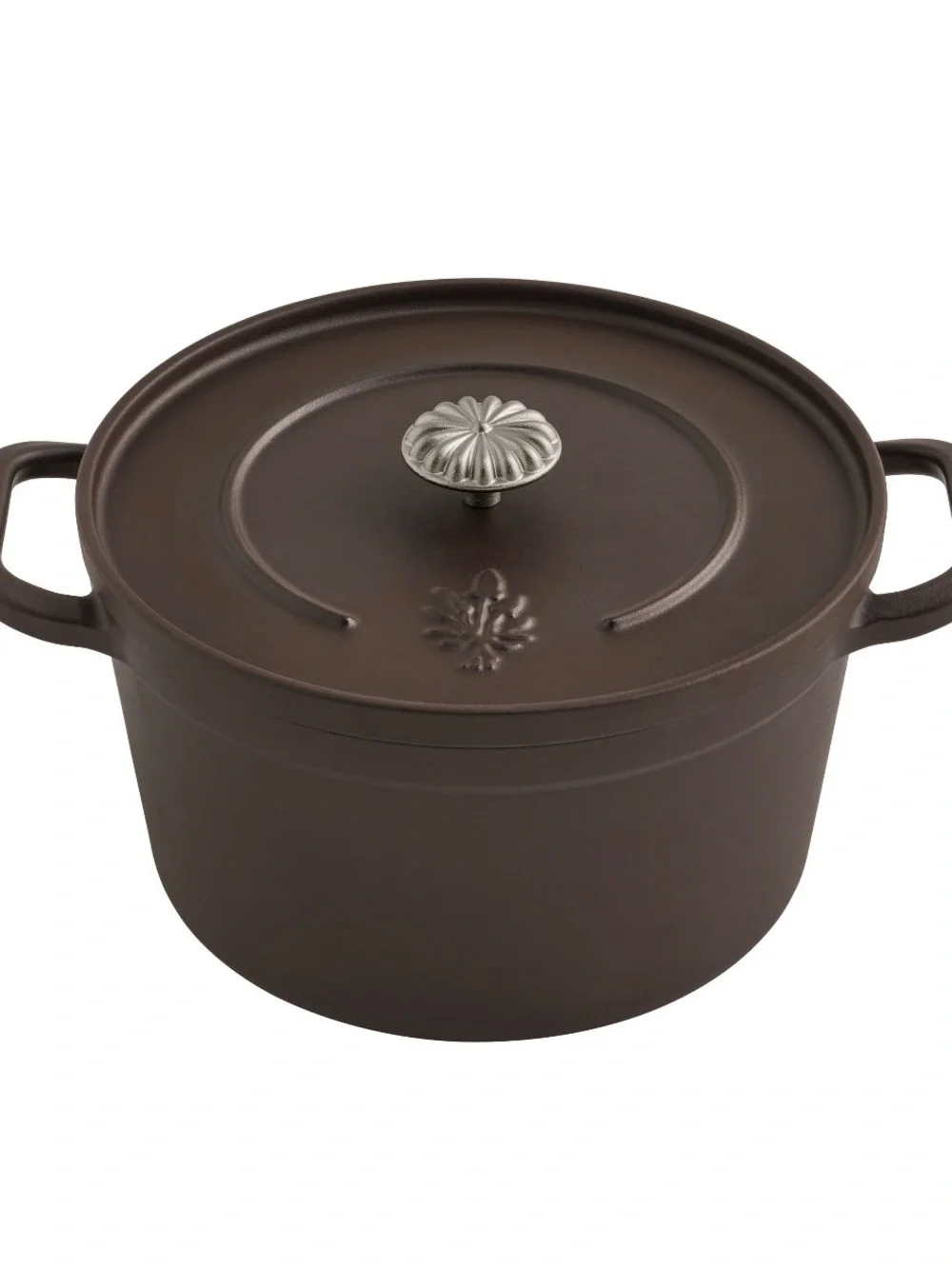 The Pioneer Woman Brown Cast Iron Dutch Oven with Cream Interior